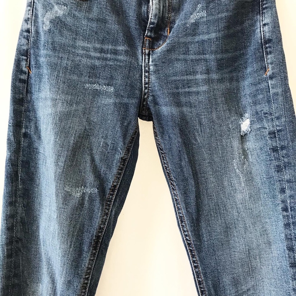 Zara distressed medium wash skinny jeans  Size 2 - Picture 4 of 9